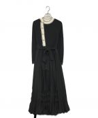 HER LIP TOハーリップトゥ）の古着「Saint Honore Long Dress」｜ブラック