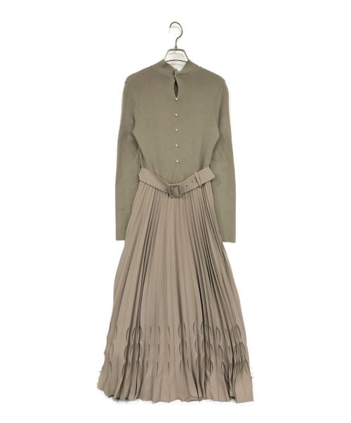 HER LIP TO（ハーリップトゥ）HER LIP TO (ハーリップトゥ) Wool-Blend Long Dress ベージュ サイズ:SIZE Mの古着・服飾アイテム