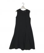 theoryセオリー）の古着「CLASSIC CRAPE ASYM DRAPE DRESS」｜ブラック