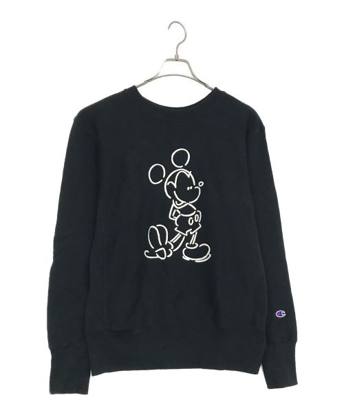 Champion（チャンピオン）Champion (チャンピオン) DISNEY (ディズニー) REVERSE WEAVE ブラック サイズ:SIZE Lの古着・服飾アイテム