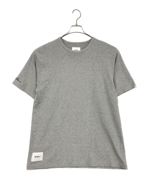 WTAPS（ダブルタップス）WTAPS (ダブルタップス) ロゴパッチTシャツ グレー サイズ:SIZE 2の古着・服飾アイテム