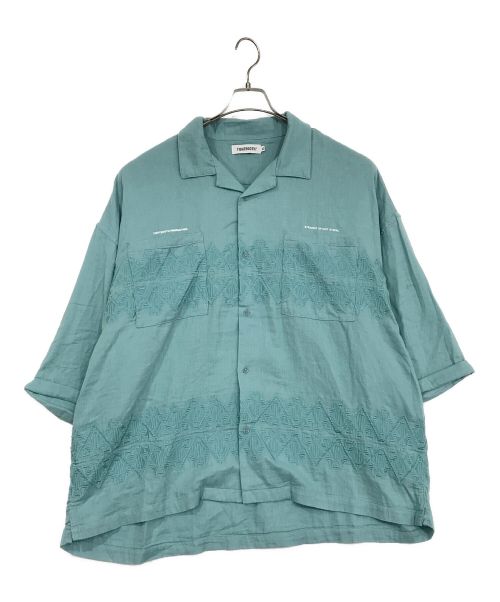 TIGHTBOOTH PRODUCTION（タイトブースプロダクション）TIGHTBOOTH PRODUCTION (タイトブースプロダクション) DIAMOND ROLL UP SHIRT グリーン サイズ:SIZE　XLの古着・服飾アイテム