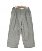 TIGHTBOOTH PRODUCTIONタイトブースプロダクション）の古着「CHECKER PLATE BAGGY SLACKS」｜グレー