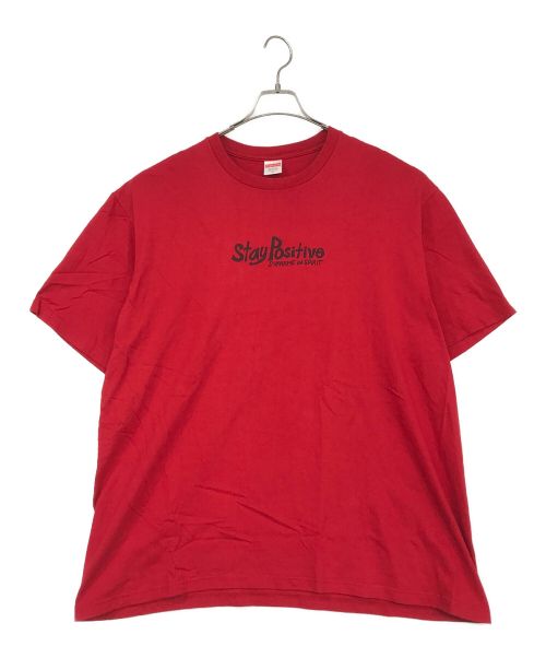 SUPREME（シュプリーム）SUPREME (シュプリーム) STAY POSITIVE TEE レッド サイズ:SIZE　XLの古着・服飾アイテム