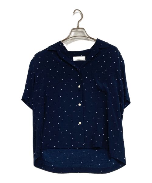 PHEENY（フィーニー）PHEENY (フィーニー) RAYON DOT S/S SHIRT/レーヨンドットショートスリーブシャツ ネイビー サイズ:Fの古着・服飾アイテム