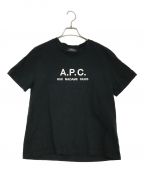 A.P.C.アーペーセー）の古着「刺繍ロゴTシャツ」｜ブラック