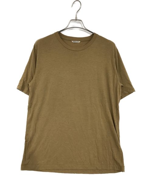 AURALEE（オーラリー）AURALEE (オーラリー) SUPER SOFT WOOL JERSEY TEE ベージュ サイズ:SIZE　Lの古着・服飾アイテム