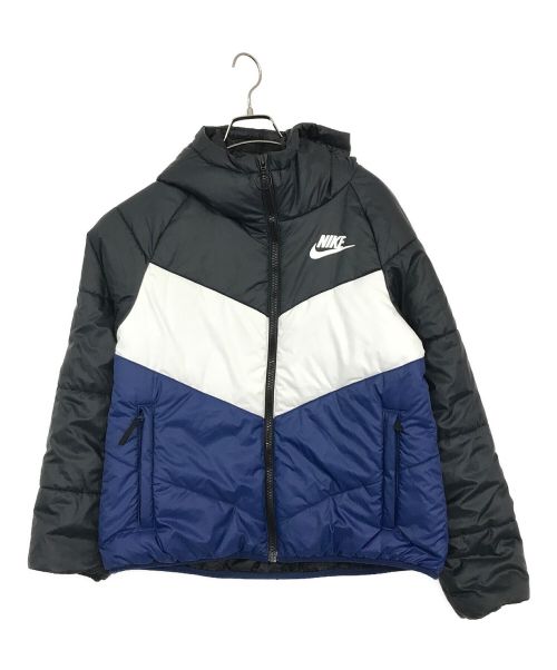 NIKE（ナイキ）NIKE (ナイキ) ウィンドランナーSYN フィルJKT ブラック×ブルー サイズ:SIZE Mの古着・服飾アイテム