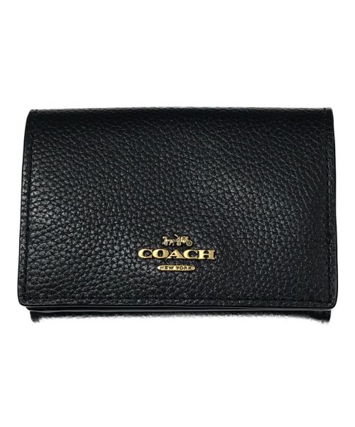 COACH（コーチ）COACH (コーチ) オリガミ ウォレット/3つ折り財布 ブラックの古着・服飾アイテム