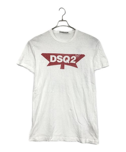 DSQUARED2（ディースクエアード）DSQUARED2 (ディースクエアード) プリントTシャツ ホワイト サイズ:SIZE　XLの古着・服飾アイテム