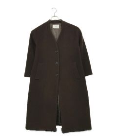 中古・古着通販】Uhr (ウーア) Pile Belted Coat ベージュ サイズ:SIZE