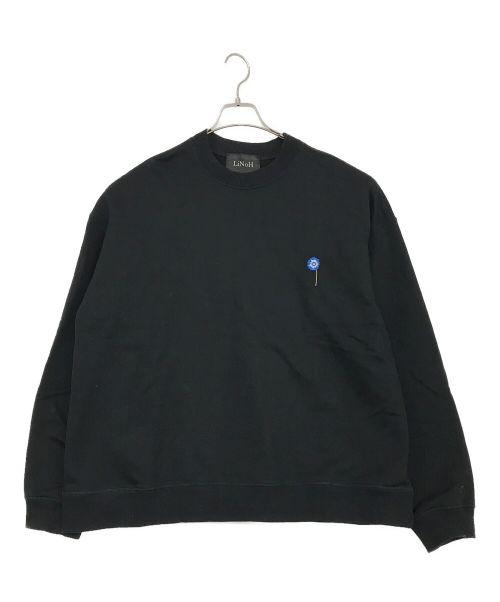 LiNoH（リノー）LiNoH (リノー) FLOWER EMBROIDERY SWEAT ブラック サイズ:SIZE　2の古着・服飾アイテム