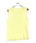 AURALEE (オーラリー) HIGH GAUZE RIB KNIT SLEEVELESS イエロー サイズ:1：2980円