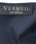 中古・古着 VERMEIL par iena (ヴェルメイユ パー イエナ) イルウエストシェイプ パフスリーブワンピース ネイビー サイズ:SIZE 40：13800円