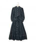 HER LIP TOハーリップトゥ）の古着「Loulou Corset Long Dress/コルセットロングドレス」｜ネイビー