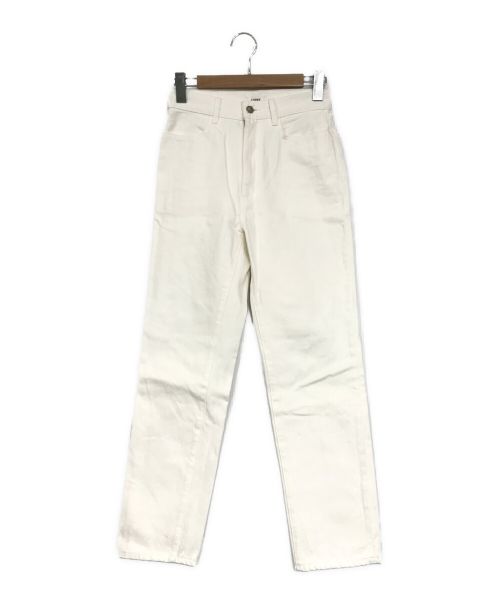 LOEFF（ロエフ）LOEFF (ロエフ) 13oz スラックス デニムパンツ ホワイト サイズ:SIZE　1の古着・服飾アイテム