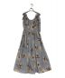 Her lip to（ハーリップトゥ）の古着「Sunflower-printed MidiDress」｜ネイビー