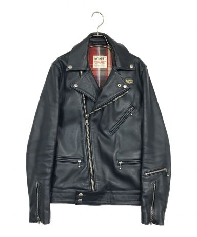 【中古・古着通販】Lewis Leathers (ルイスレザース) Hysteric Glamour (ヒステリックグラマー) サイクロン ダブル ライダース ジャケット ネイビー サイズ:SIZE S｜ブランド・古着通販 トレファク公式【TREFAC FASHION】スマホサイト