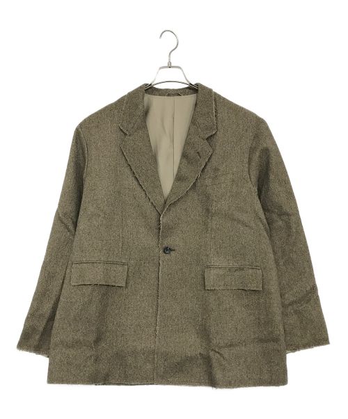 BEAMS（ビームス）BEAMS (ビームス) カットオフ ツイードジャケット ブラウン サイズ:SIZE Mの古着・服飾アイテム