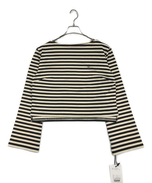 HER LIP TO（ハーリップトゥ）HER LIP TO (ハーリップトゥ) French Striped Top ベージュ×ブラック サイズ:SIZE　F 未使用品の古着・服飾アイテム