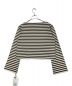 HER LIP TO (ハーリップトゥ) French Striped Top ベージュ×ブラック サイズ:SIZE　F 未使用品：7800円