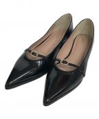 HER LIP TOハーリップトゥ）の古着「Orangery Crystal Belted Pumps」｜ブラック