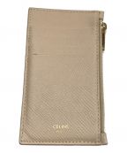 CELINEセリーヌ）の古着「Zipped Compact Card Holder」｜ベージュ