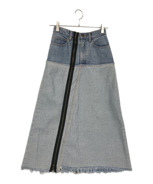 Ameri（アメリ）Ameri (アメリ) INSIDE OUT ZIPPER DENIM SKIRT インディゴ サイズ:SIZE　Sの古着・服飾アイテム