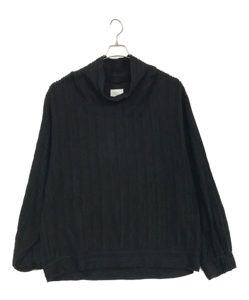 SHAREEF（シャリーフ）SHAREEF (シャリーフ) RIPPLE STRIPE HIGH-NECK L/S ブラック サイズ:SIZE　2の古着・服飾アイテム