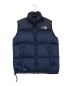 THE NORTH FACE（ザ ノース フェイス）の古着「センターロゴ Nuptse Vest /ヌプシベスト」｜ネイビー