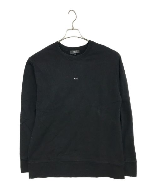 A.P.C.（アーペーセー）A.P.C. (アー・ペー・セー) ロゴスウェット ブラック サイズ:SIZE　Lの古着・服飾アイテム