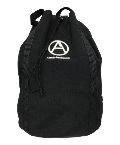 MOUNTAIN RESEARCH（マウンテンリサーチ）MOUNTAIN RESEARCH (マウンテンリサーチ) DEMO GOODS 002 - Flower Pack - Aマーク - Black ブラックの古着・服飾アイテム