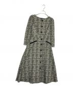 HER LIP TOハーリップトゥ）の古着「Classic Tweed Midi Dress」｜ブラック