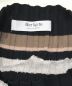 中古・古着 HER LIP TO (ハーリップトゥ) Cotton Striped Ribbed Knit Dress/ニットワンピース ブラック サイズ:SIZE　S：12000円