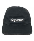 SUPREMEシュプリーム）の古着「Washed Chino Twill Camp Cap」｜ブラック