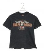 HARLEY-DAVIDSONハーレーダビッドソン）の古着「プリントTシャツ」｜ブラック