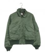 DEVELOPMENT INUSAGEディベロップメントインアスエイジ）の古着「DEVINUSAGE FLIGHT JACKET XXX1」｜オリーブ