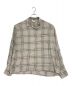 UNUSED（アンユーズド）の古着「RAYON CHECK SHIRT」｜ベージュ