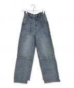 YENNイエン）の古着「TUCK WIDE DENIM PANTS」｜ブルー