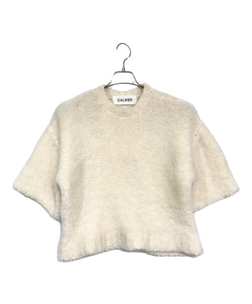 CALMER（カルメール）CALMER (カルメール) WOOL FLEECE ハーフスリーブ ホワイト サイズ:表記無しの古着・服飾アイテム