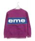 SUPREME (シュプリーム) Piping Crewneck パープル サイズ:SIZE　M：9000円