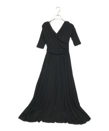 HER LIP TO（ハーリップトゥ）の古着「Cache Coeur Jersey Long Dress.」｜ブラック