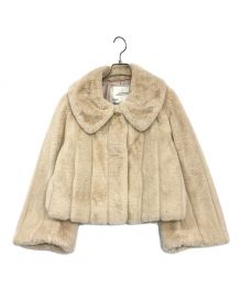 HER LIP TO（ハーリップトゥ）の古着「Winter Love Faux Fur Coat」｜ベージュ