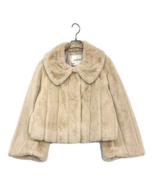 HER LIP TO（ハーリップトゥ）HER LIP TO (ハーリップトゥ) Winter Love Faux Fur Coat ベージュ サイズ:SIZE　Sの古着・服飾アイテム