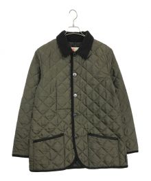 Traditional Weatherwear（トラディショナルウェザーウェア）の古着「WAVERLYキルティングジャケット」｜オリーブ