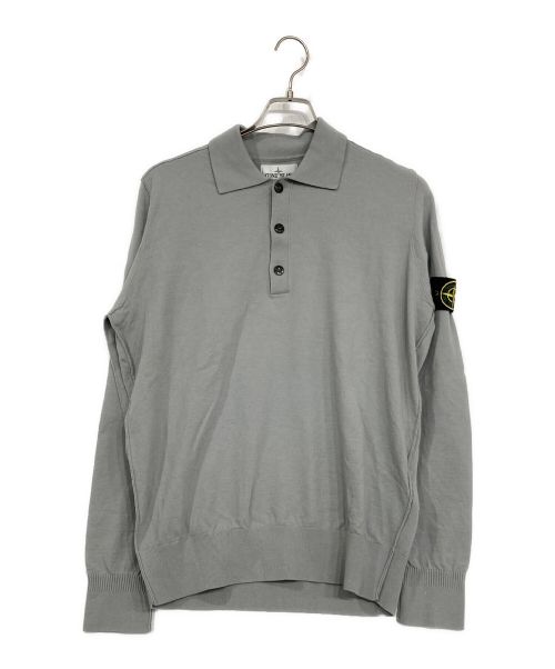 STONE ISLAND（ストーンアイランド）STONE ISLAND (ストーンアイランド) PULL COL POLO グレー サイズ:Lの古着・服飾アイテム