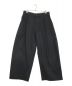 STUDIO NICHOLSON（スタジオニコルソン）の古着「PEACHED COTTON TWILL VOLUME PLEAT PANTS/ピーチドコットンツイルボリュームプリーツパンツ」｜ブラック