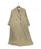 CLANEクラネ）の古着「BACK GATHER DRESS TRENCH COAT バックギャザードレストレンチコート」｜ベージュ