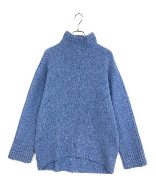 TOMORROW LAND（トゥモローランド）TOMORROW LAND (トゥモローランド) ウールカシミヤプルオーバーニット ブルー サイズ:Sの古着・服飾アイテム