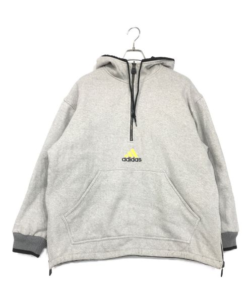 adidas（アディダス）adidas (アディダス) 90'sリバーシブルハーフジッププルオーバー グレー サイズ:SIZE　Mの古着・服飾アイテム